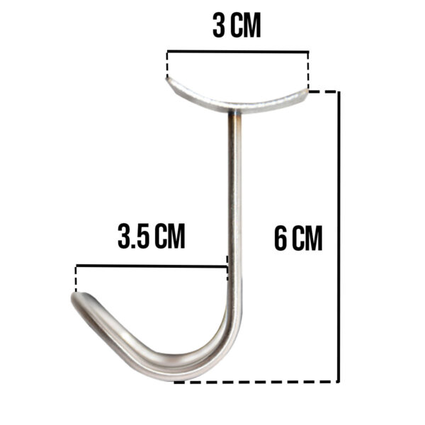 Gancho para casco ultraligero de acero inoxidable - Imagen 3